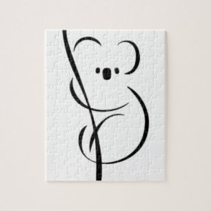 Minimalist Koala Jigsaw Puzzle