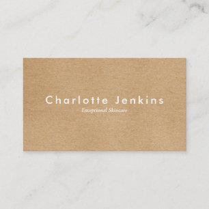 Minimalist Kraft Modern Appointment Card