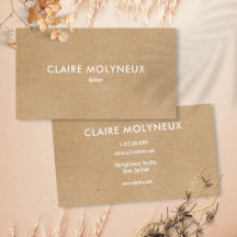 Minimalist Kraft Modern Professional