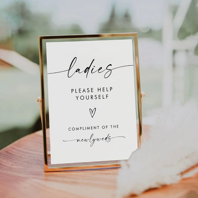 Minimalist Ladies Bathroom Sign (Creator Uploaded)