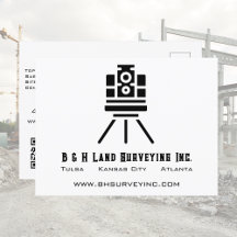 Minimalist Land Surveyor QR Code Business 