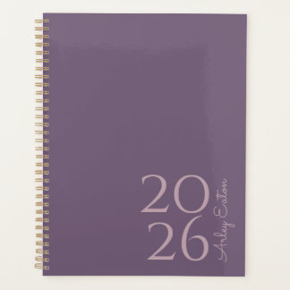 Minimalist Lavender Custom Personal Monthly  Planner