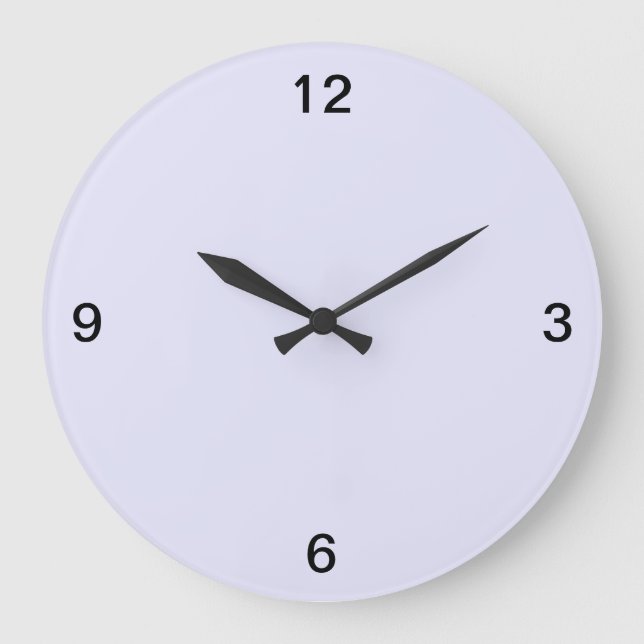 Minimalist. Lavender. Large Clock (Front)