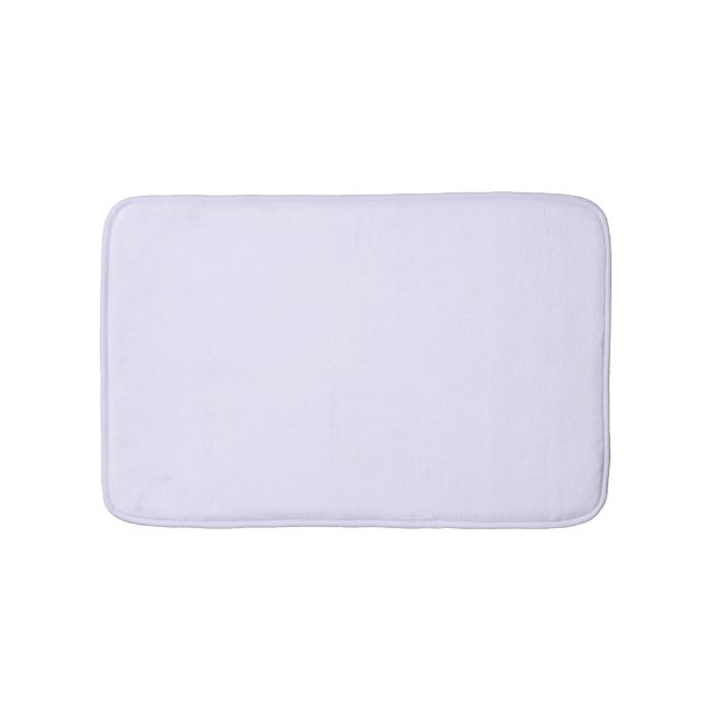 Minimalist lavender lilac solid plain elegant chic bath mat (Front)