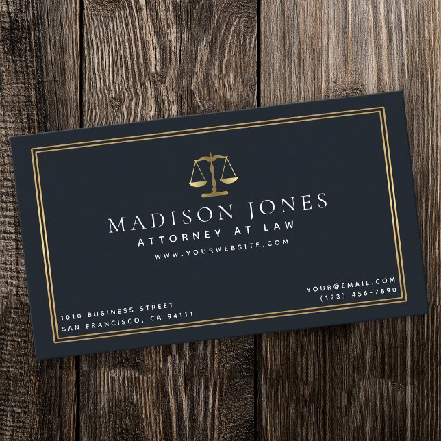 Minimalist Lawyer Professional Business Card (Creator Uploaded)
