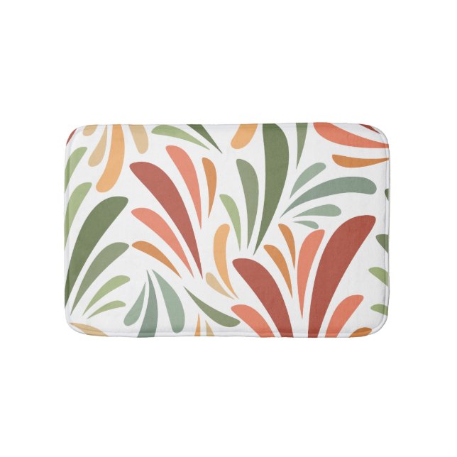 Minimalist leaf bath mat (Front)