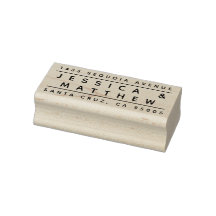 Minimalist Lettering Couples Names Return Address