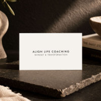 Minimalist Life Coach Modern Ivory