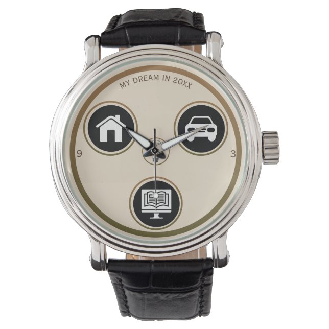 Minimalist Life Icons eWatch Watch (Front)