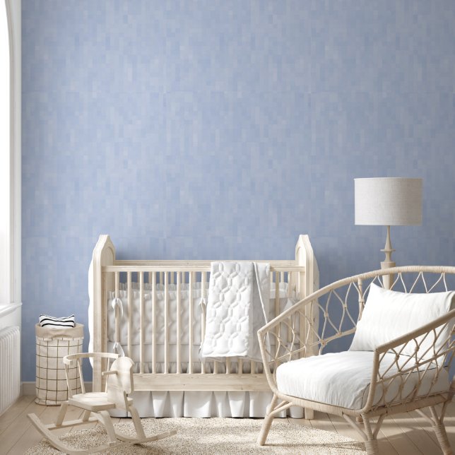 Minimalist light blue modern abstract pattern wallpaper (Kids)