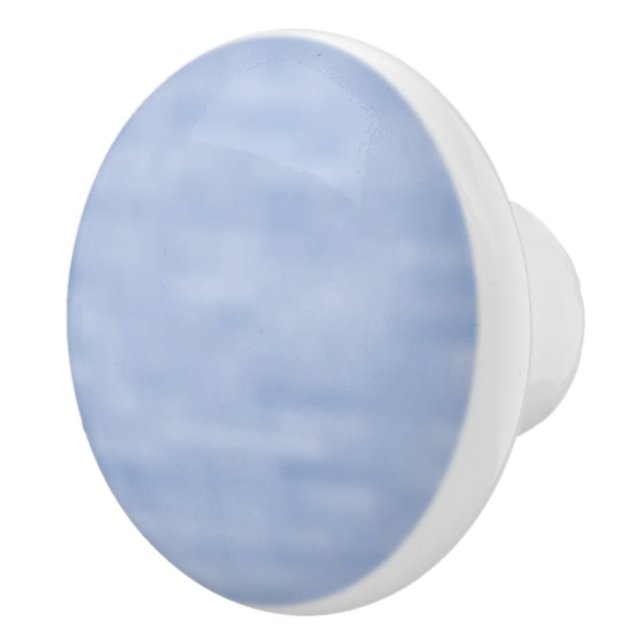 Minimalist light blue sky abstract pattern cute ceramic knob (Right)