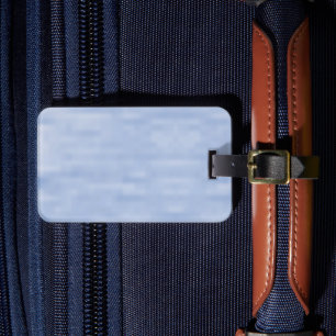 Minimalist light blue sky abstract pattern cute luggage tag