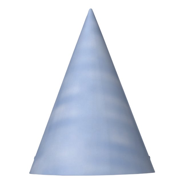 Minimalist light blue sky abstract pattern cute party hat (Front)