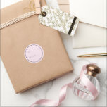 Minimalist Light Blush To And From Christmas Gift  Classic Round Sticker<br><div class="desc">Give your stationary a clean look with these Minimalist White To And From Stickers. You can even change the text and make it your own.</div>