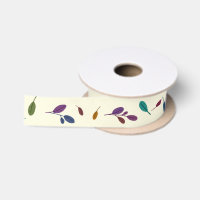 Minimalist Light Botanical Leaf Pattern Beige
