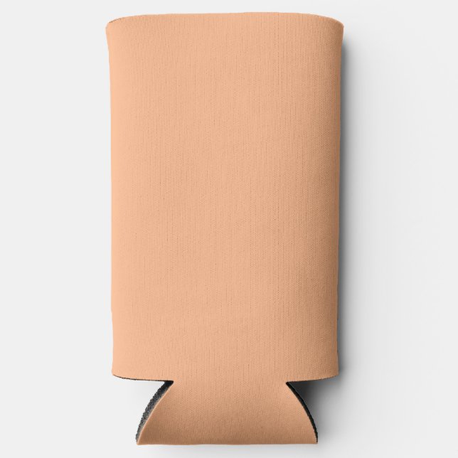 Minimalist Light brown colour  Seltzer Can Cooler (Front)