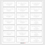 Minimalist Light Grey Wedding Guest Address Labels<br><div class="desc">These minimalist light grey wedding guest address labels are perfect for a simple wedding. The modern romantic design features classic silver grey and white typography paired with a rustic yet elegant calligraphy with vintage hand lettered style. Customisable in any colour. Customise each label with the name and address of your...</div>