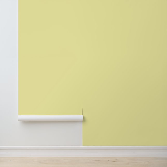 Minimalist light pale yellow solid plain elegant wallpaper (Application)