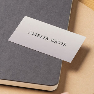 Minimalist Light Pastel Consultant  Business Card