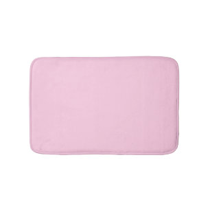 Minimalist light pink solid plain elegant modern bath mat