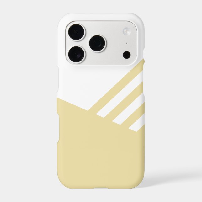 Minimalist Light Yellow Phone Case (Back)