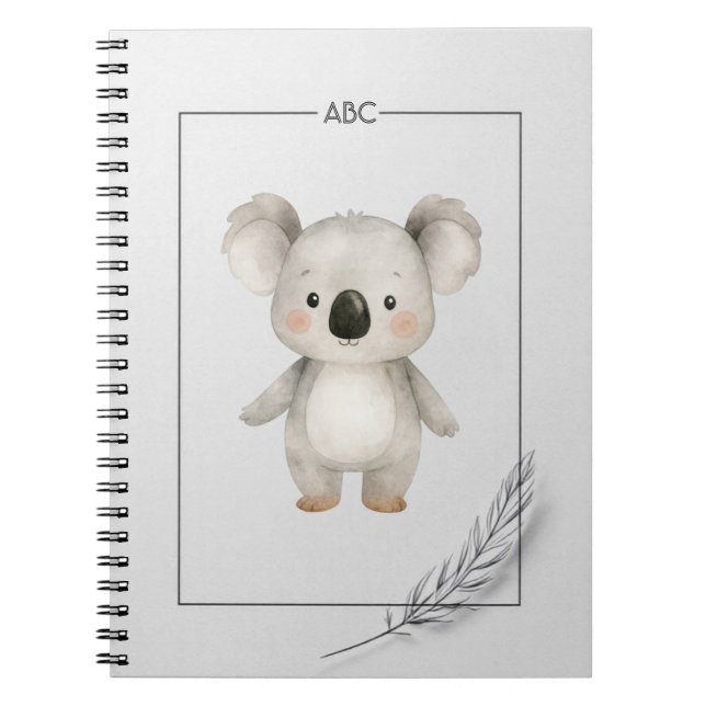 Minimalist Line Art Frame Notebook (Front)