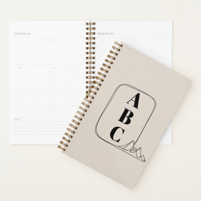 Minimalist Line Art Frame  Planner (Display)
