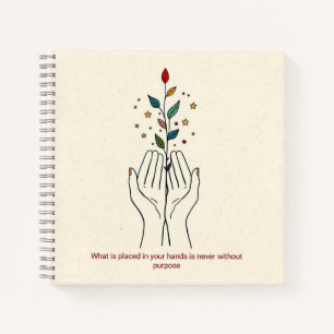 Minimalist line art journal hard cover sketch book