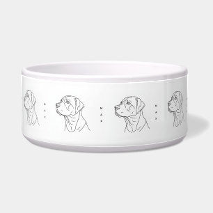Minimalist Line Art Labrador Retriever Ceramic