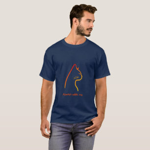 Minimalist Line Art Pet Portrait T-Shirt