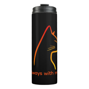Minimalist Line Art Pet Portrait Thermal Tumbler