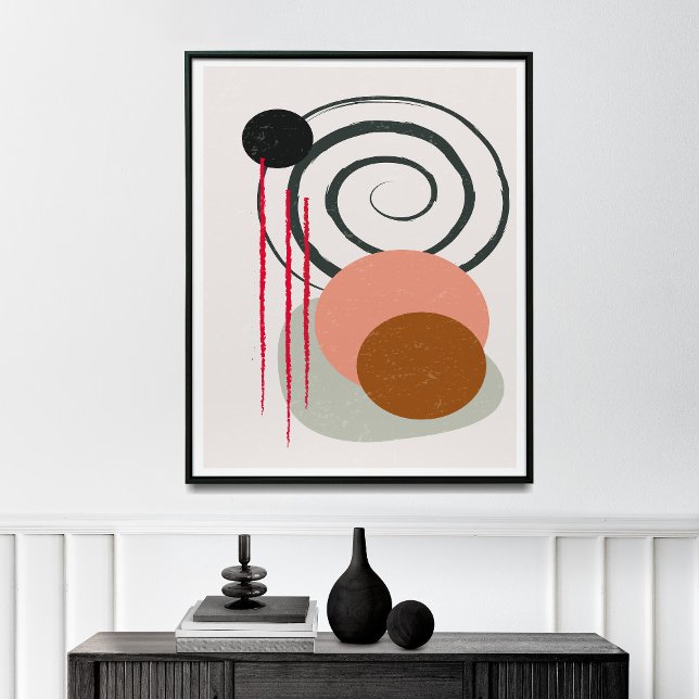 Minimalist Line Art Print, Mid Century Art  Poster (Creator Uploaded)