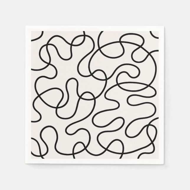 Minimalist Line Weave Napkin (Front)