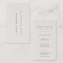 Minimalist Linen Texture Clothing Tag