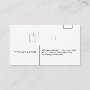 Minimalist Lines and Squares Business Card