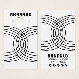 Minimalist Lines Cool Earring Jewellery Display Ca