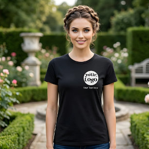 Minimalist Logo and Text Business T-Shirt