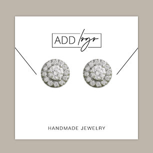 Minimalist Logo Earrings Bracelet Display Cards