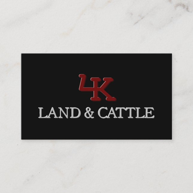 Minimalist Logo Embossed Effect Business Card (Front)