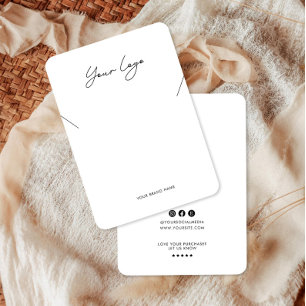 Minimalist Logo Necklace Display Card