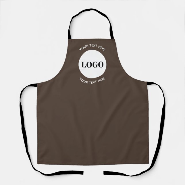 Minimalist Logo With Text Business  Apron (Front)