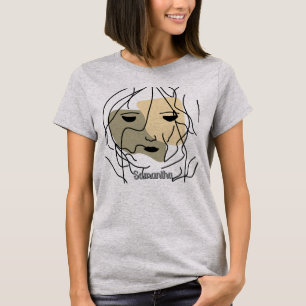 Minimalist Lonely Muted Face T-Shirt