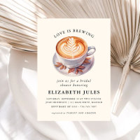 Minimalist Love Is Brewing Coffee Bridal Shower