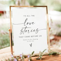 Minimalist Love Stories Wedding Thank You