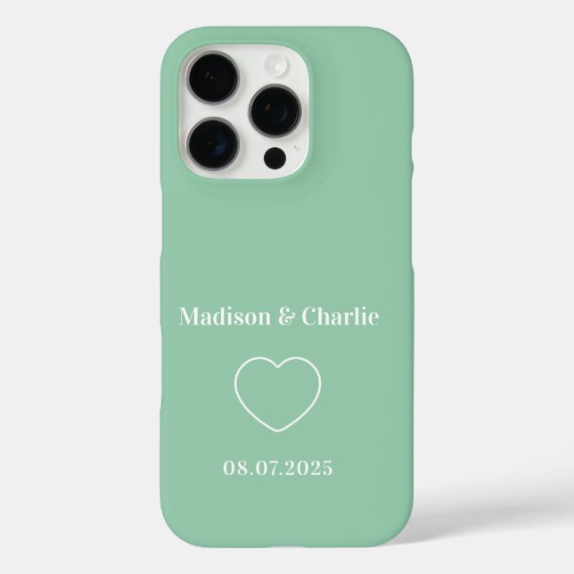 Minimalist Love Wedding Anniversary Case-Mate iPhone Case (Back)