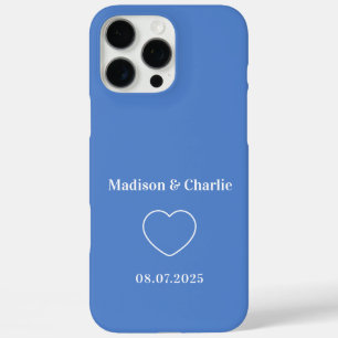 Minimalist Love Wedding Anniversary iPhone 16 Pro Max Case