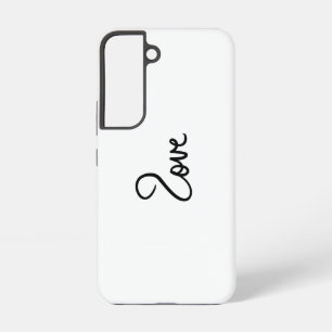 Minimalist "love" Word Typography Design Samsung Galaxy Case