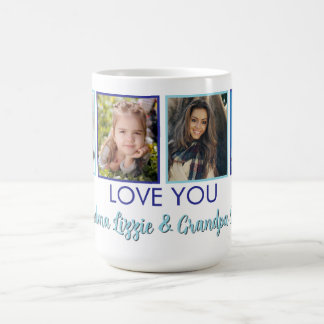 Minimalist Love You Four Photo Coffee Mug