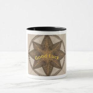 Minimalist Lucky Star Lines Good Luck Mug