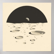 Minimalist Lunar Landscape